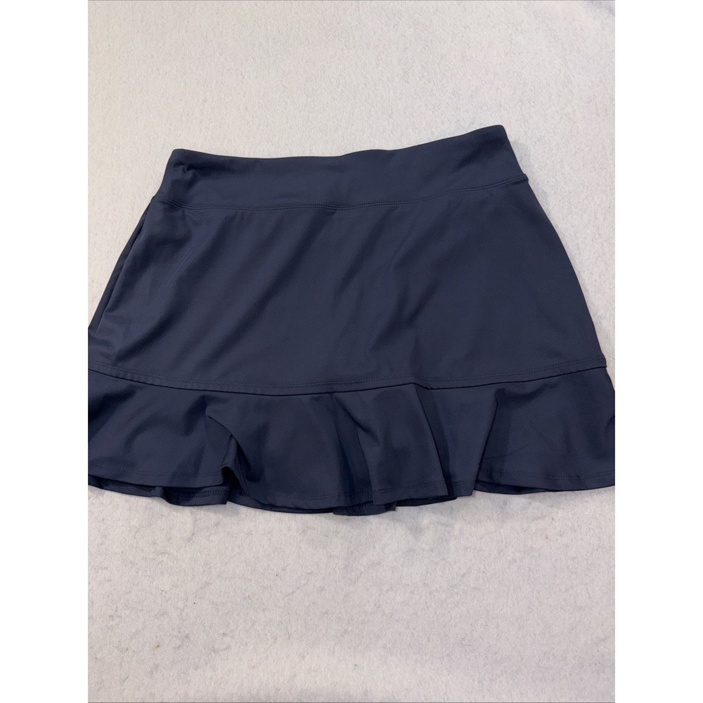 Tommy Bahama Golf Skort Women's L  Navy Stretch Athletic Skirt  Shorts Pockets